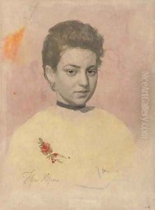 Portrait of Vera Shevtsova by Repin Iliya