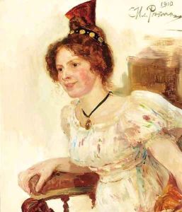 Portrait of Alice Trolle by Repin Iliya