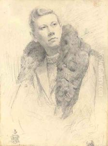 Portrait of Fedor Chaliapin by Repin Iliya