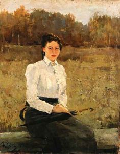 Portrait of N. Repina by Repin Iliya