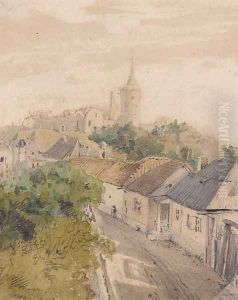 View over a Baltic Town by Repin Iliya