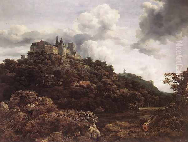 Bentheim Castle 1653 by Jacob Van Ruisdael