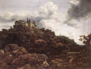 Bentheim Castle 1653 by Jacob Van Ruisdael