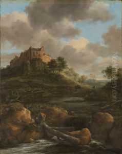 Bentheim Castle2 by Jacob Van Ruisdael