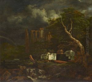 The Jewish Cemetery 1655-60 by Jacob Van Ruisdael