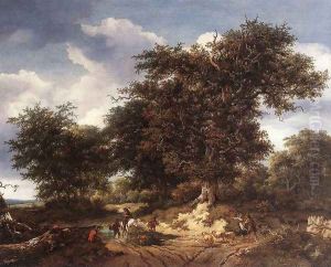 The Great Oak 1652 by Jacob Van Ruisdael