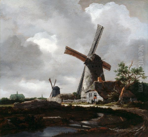 Landscape With Windmills Near Haarlem - view 1
