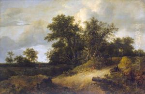 Landscape with a House in the Grove about 1646 by Jacob Van Ruisdael