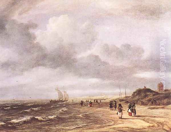 The Shore at Egmond-an-Zee c. 1675 - view 1