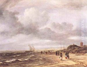 The Shore at Egmond-an-Zee c. 1675 by Jacob Van Ruisdael