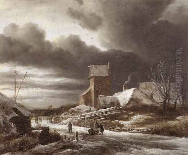 Winter Landscape 1670 by Jacob Van Ruisdael