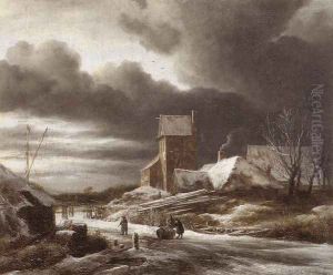 Winter Landscape 1670 by Jacob Van Ruisdael