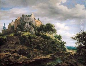 View of Bentheim Castle from the North-West c. 1652 by Jacob Van Ruisdael