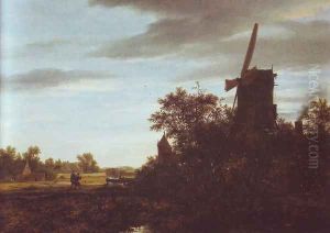 A windmill near fields by Jacob Van Ruisdael