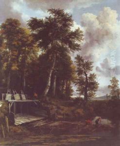 Landscape with a sluice gate