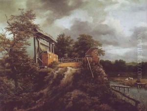 Brick bridge with a sluice Brick bridge with a sluice