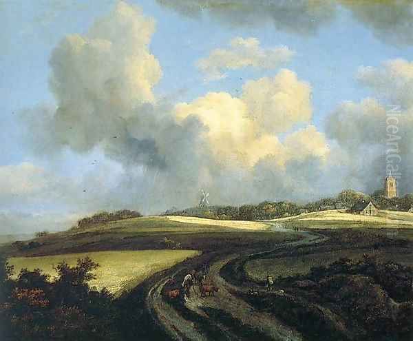 Road through Corn Fields near the Zuider Zee - view 1