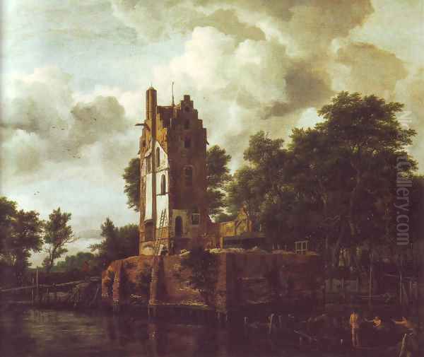 Reconstruction of the ruins of the manor kostverloren - view 1
