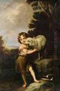 Hl. Johannes Mit Lamm by Bartolome Esteban Murillo