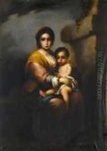 Madonna With Child by Bartolome Esteban Murillo