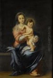 Madonna And Child by Bartolome Esteban Murillo