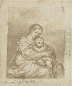 The Madonna And Child Signed 'bartolome Murillo by Bartolome Esteban Murillo