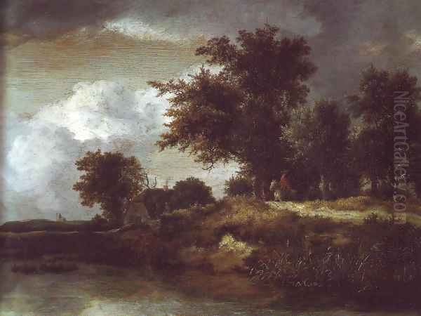 Wooded river bank - view 1