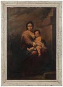 Madonna And Child by Bartolome Esteban Murillo