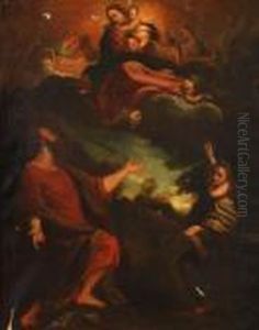 Murillomaddona And Child With Attendants by Bartolome Esteban Murillo