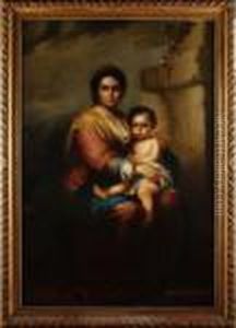 La Vierge A L'enfant by Bartolome Esteban Murillo