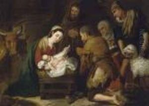 The Adoration Of The Shepherds by Bartolome Esteban Murillo