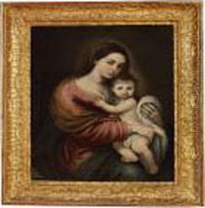 Madonna And Child by Bartolome Esteban Murillo