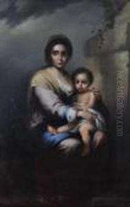Portrait Of A Woman And Child by Bartolome Esteban Murillo