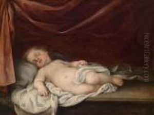 Derschlafende Jesusknabe by Bartolome Esteban Murillo