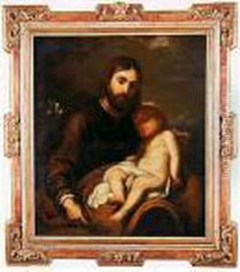 San Jose Con Elnino by Bartolome Esteban Murillo