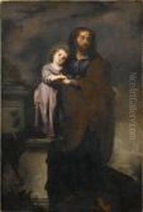 Saint Joseph And The Infant Christ by Bartolome Esteban Murillo