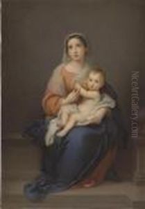 Madonna And Child by Bartolome Esteban Murillo