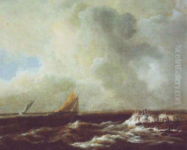Sailing vessels in a fresh breeze - view 1