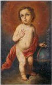 Jesus Nino Como Salvador by Bartolome Esteban Murillo
