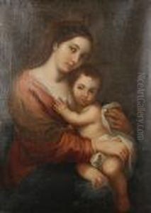 Madonna And Child by Bartolome Esteban Murillo