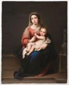 Madonna And Child After Murillo by Bartolome Esteban Murillo