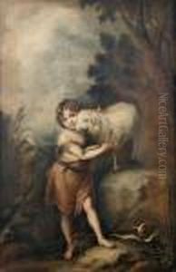The Infant Saint John With The Lamb by Bartolome Esteban Murillo