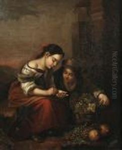 Boys Playing Dice; The Little Fruit Seller, A Pair by Bartolome Esteban Murillo
