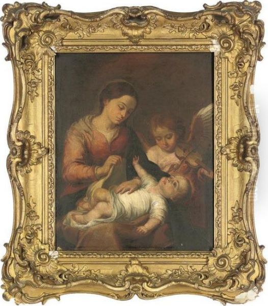 Virgin And Child With Angels - view 1