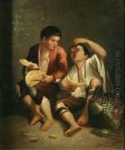 Two Boys Eating Fruit by Bartolome Esteban Murillo