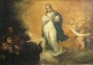 The Apparition Of The Virgin Mary by Bartolome Esteban Murillo