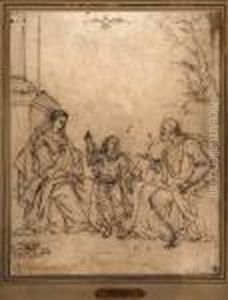 La Sagrada Familia. by Bartolome Esteban Murillo
