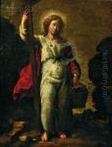 St. John The Baptist Carrying The Cross by Bartolome Esteban Murillo