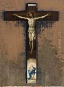 Del Xvii Secolo Cristo Crocefisso E L'immacolata