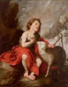 Ga San Juan Bautista Nino by Bartolome Esteban Murillo